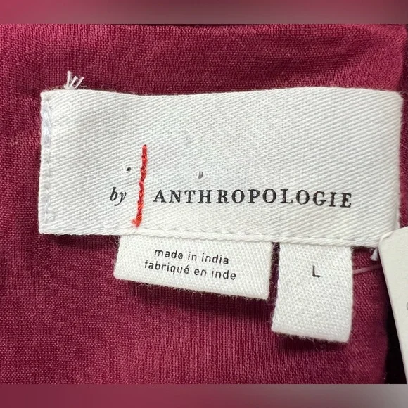 Anthropologie Sleeveless Embroidered Apron Tank Open Back Embroidered NWT Size L - Picture 10 of 16